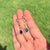 Geometric 1.61ct Blue Sapphire & Diamond Link Drop Earrings in 14k Yellow Gold- A Pair For Sale In New York - Image 6 of 13