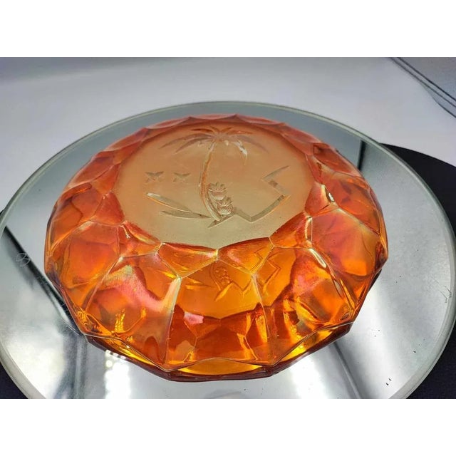 1970s Vintage Iridescent Glass Plate, 1940s For Sale - Image 5 of 7