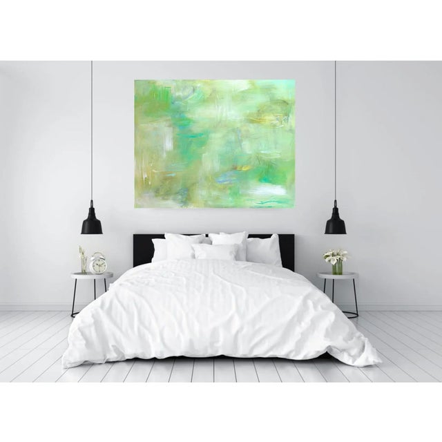 "Reflections" by Trixie Pitts Large Impressionistic Abstract Oil Painting For Sale - Image 12 of 12