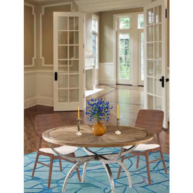 Murano Art Glass Amber Vase and Candle Holder Set of 3 For Sale - Image 9 of 12