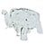 Vintage 1930s Co-Operative Flint Glass Co. Clear Elephant Figural Covered Box For Sale - Image 4 of 9