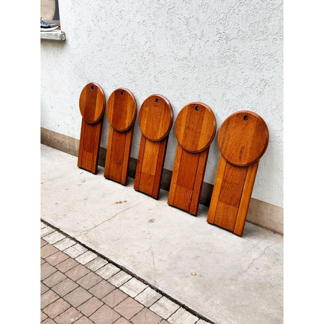 Folding Stools from Bankotte, 1980s, Set of 5 For Sale - Image 4 of 15