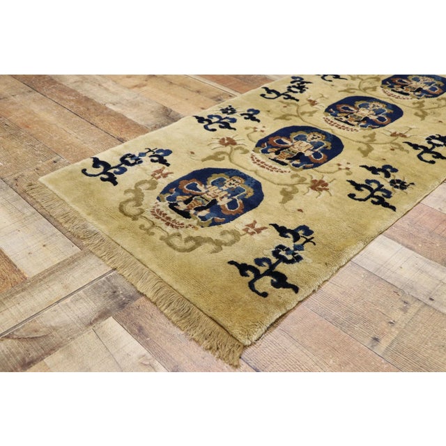 Antique Chinese Art Deco Pictorial Rug - 02'04 X 04'08 For Sale In Dallas - Image 6 of 9