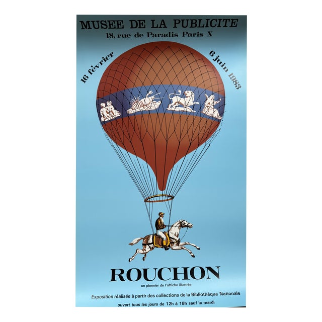 Jean Alexis Rouchon Exhibition Poster, 1983 For Sale