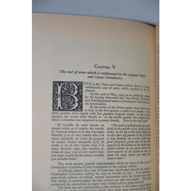 Brown Christopher Columbus Fascimile of His Own Book of Privileges 1502, Mexico 1992 For Sale - Image 8 of 12