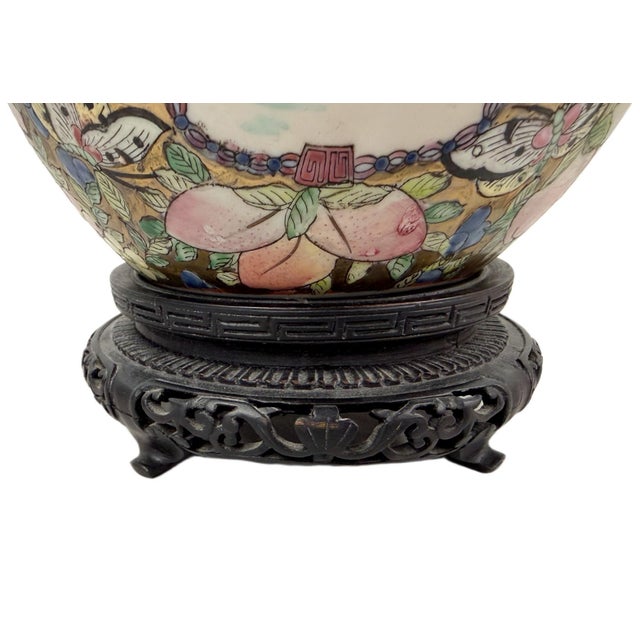 Late 19th Century Late 19th Century Antique Royal Crown Derby Chinoiserie Famille Rose Ginger Jar For Sale - Image 5 of 7