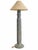 1980s Postmodern Blue-Gray Twisted Column Floor Lamp With Cream Empire Shade For Sale - Image 14 of 14