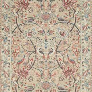 Morris & Co Bullerswood Fabric in Spice/Manilla For Sale