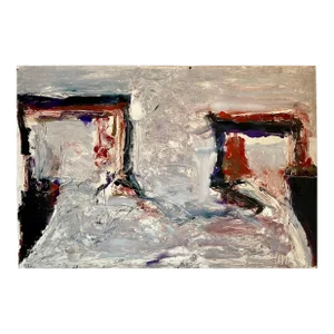 Tom Lieber, Large Abstract Expressionist Color Monotype, Oil Painting Tom Lieber, 1986