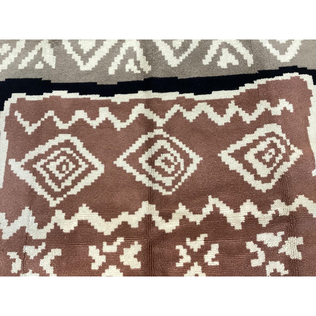Art Deco 1930s Handwoven European Art Deco Rug 7'9" X 10'9" For Sale - Image 3 of 5