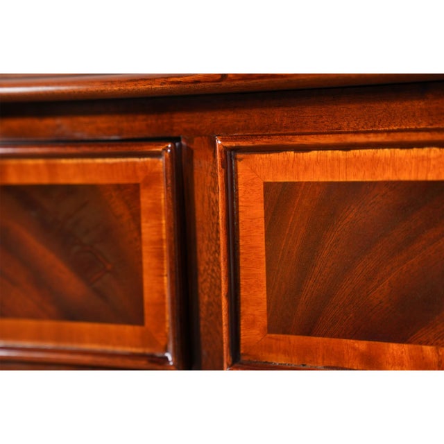 Mahogany Banded Console Table For Sale - Image 10 of 12
