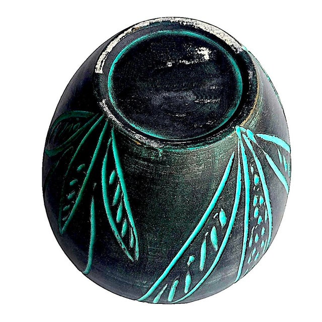 1970s Sgraffito Ceramic Vase in the Style of Aldo Londi for Bitossi For Sale - Image 11 of 12