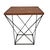 Bring warmth and architectural character to your space with this handcrafted reclaimed wood side table. A solid reclaimed...