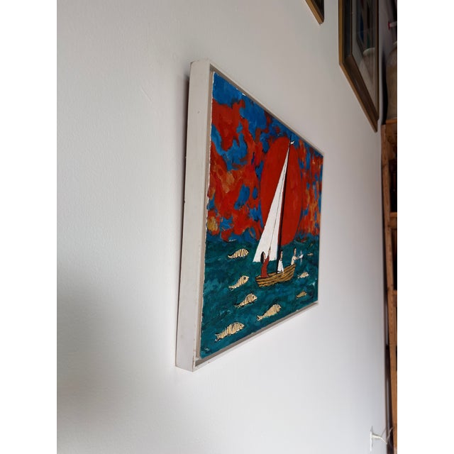 Offered here is a striking mid-20th century oil on board painting by American artist **Frank Kleinholz (1901–1987)....