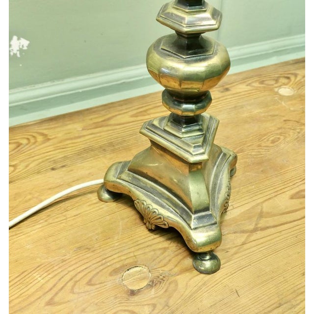 Brass Twin Angled Reading Lamp, 1920 For Sale - Image 3 of 8