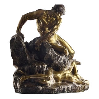 Thiebaut Frère, Nude Spring, 1890s, Bronze For Sale