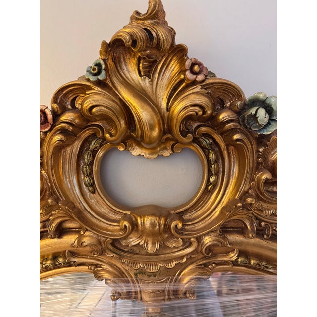 Mid-20th Century Italian Rococo Revival Console and Mirror For Sale - Image 10 of 11