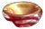Vintage Red and Gold Murano Ashtray / Bowl For Sale