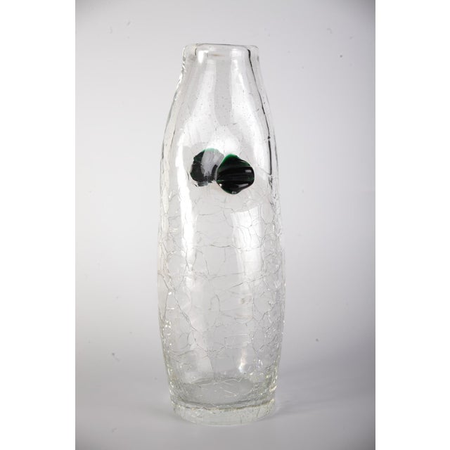 Glass Vase and Bowl by Jaroslav Taraba for Lednicke Rovne, Czech, 1970s, Set of 2 For Sale - Image 8 of 17