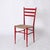 Chiavarine Chairs in Red Stained Beech and Bamboo Rope, Italy, 1950s, Set of 4 For Sale - Image 3 of 18