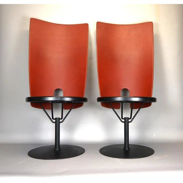 Set of Swivel Chairs by Borge Lindau for Bla Station, 1986 For Sale - Image 11 of 11