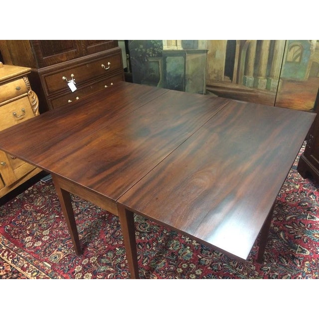 Antique Drop Leaf Table, Dining Table Mahogany For Sale - Image 4 of 9