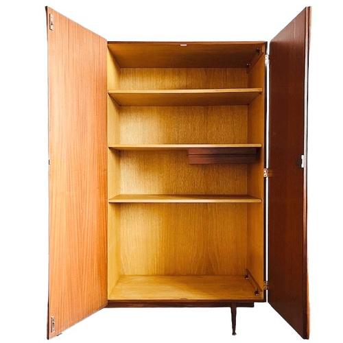 Vintage Danish Three-Door Wardrobe in Teak, 1960s For Sale - Image 4 of 10