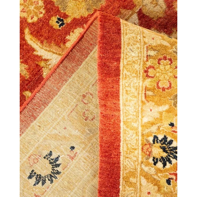 Mogul, One-of-a-Kind Hand-Knotted Area Rug in Orange, 8' 4" x 10' 10" For Sale In New York - Image 6 of 8