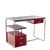Small Vintage Bauhaus Desk in Red and Black Lacquered, 1930s For Sale