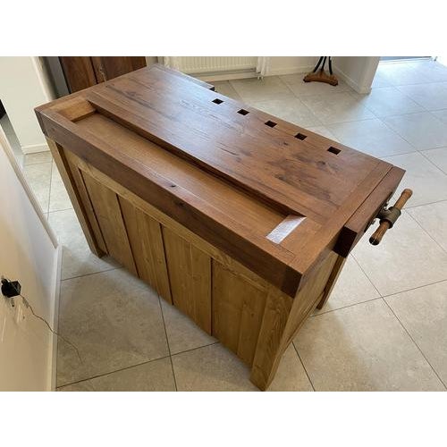 Antique Workbench with Drawers For Sale - Image 10 of 18