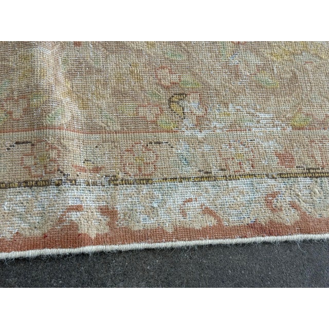 9ft 10in × 12ft 6in Kirman Design Hand-Knotted Wool Area Rug For Sale - Image 11 of 12