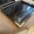 Set of Two 1970s Mid-Century Modern Black Lucite and Brass Barware Trays For Sale - Image 13 of 14