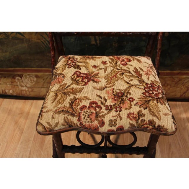 Folk Art Chair in Black Forest Branches, 1890s For Sale - Image 4 of 8