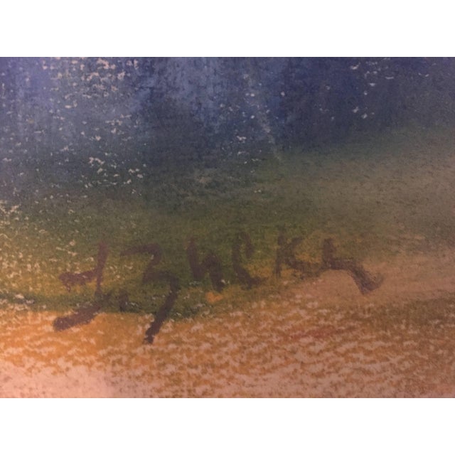 Modern Jacques (Jakub) Zucker, Female Nude, Pastel Drawing After Renoir Polish Ecole D'Paris WPA Bezalel Artist For Sale - Image 3 of 4