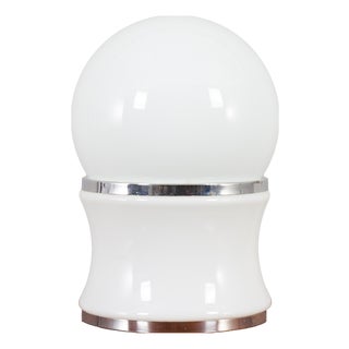 Large Opaline Glass Table Lamp by Goffredo Reggiani for Reggiani, Italy, 1960s For Sale