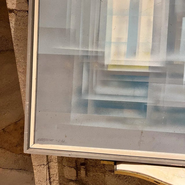 1961 Eugene Kloszewski Reflective Mirage Abstract Art For Sale - Image 10 of 12