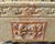 Baroque Carved Botticino Marble Sink with Central Red Verona Marble Inlay For Sale - Image 3 of 9