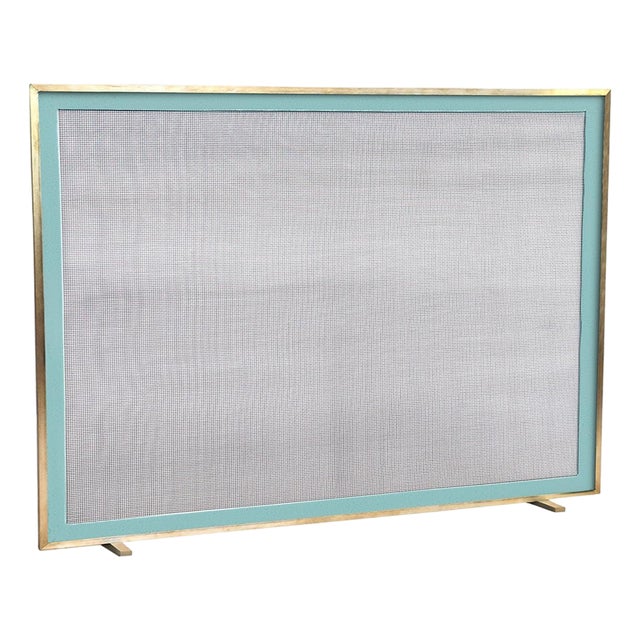 Brass Bleeker Fireplace Screen Iron For Sale
