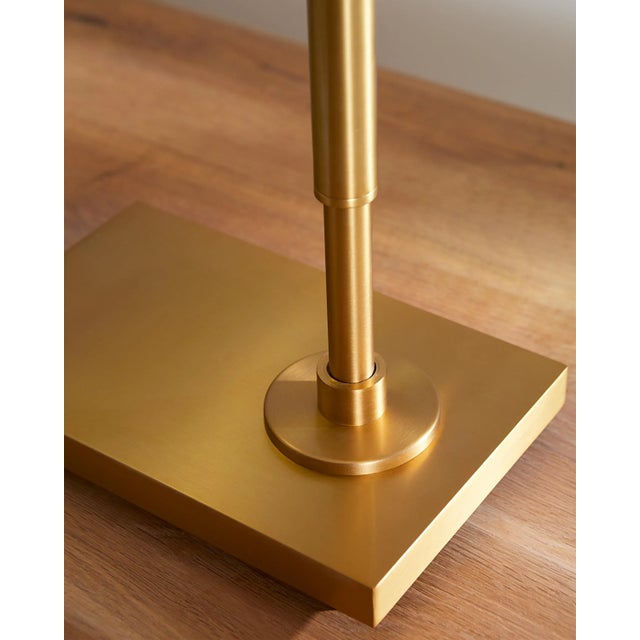 Traditional Chapman & Myers by Visual Comfort Studio Kenyon Task Table Lamp, Burnished Brass For Sale - Image 3 of 6