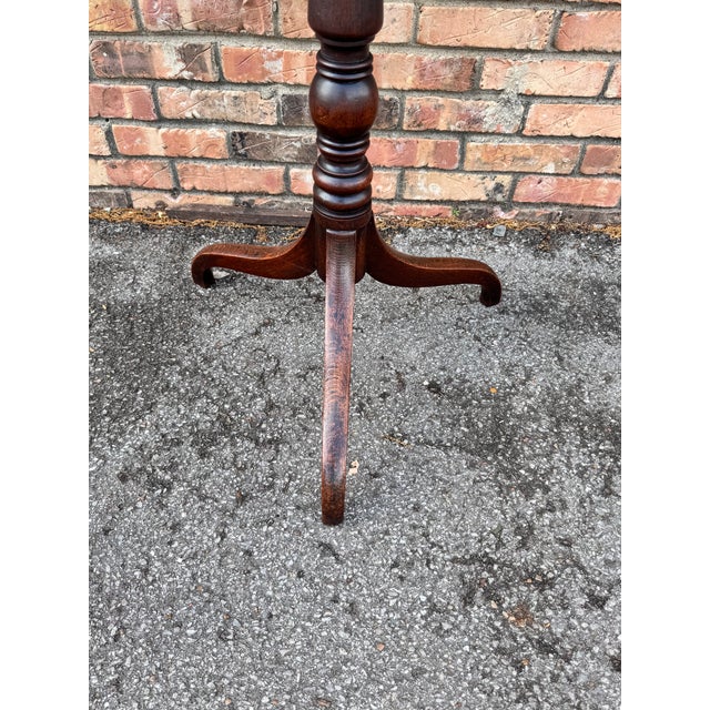 Antique English Tilt Top Table For Sale - Image 12 of 12