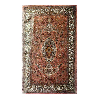 Fine Persian Hand Made All Silk Qum For Sale