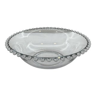 Mid 20th Century Imperial Glass Candlewick Bowl For Sale