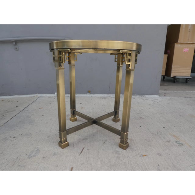 Fab 70's Mastercraft Greek Key Dining or Center Table For Sale - Image 12 of 13