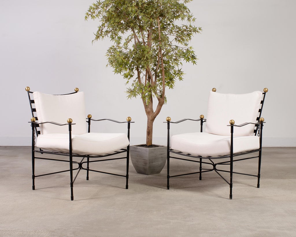 Set of Four Mario Papperzini Amalfi Adjustable Chain Lounge Chairs