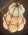 Mid 20th Century Mid Century Modern Italian Mottled Pink Cased Glass Caged Pendant Light Lantern For Sale - Image 6 of 12