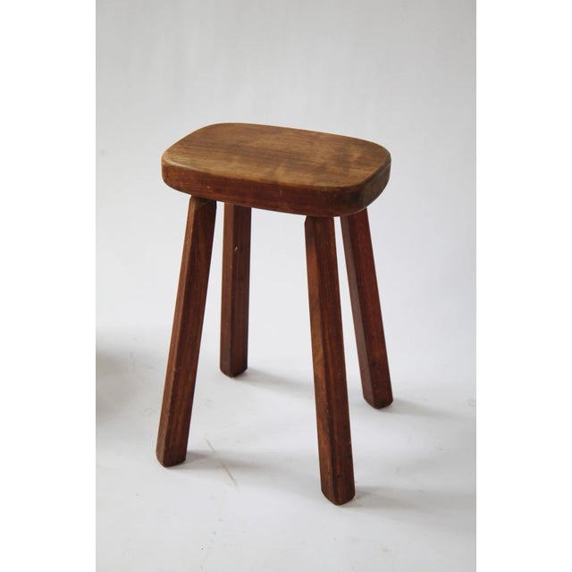 Mid-Century Modern Vintage Artisan Stools by Atelier André Smalle, Belgium, 1960s, Set of 2 For Sale - Image 3 of 10