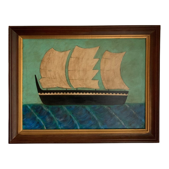 Contemporary Impressionist Style Seascape Painting on Canvas, Framed For Sale