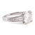 Modern Mid 20th Century Gia 3.19 Carat Round Brilliant Cut Diamond Platinum Engagement Ring, Size 6 For Sale - Image 3 of 5