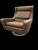 Large swivel armchair in brown wool, very comfortable Monsieur model produced by Airborne I have official proof of...