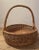 Vintage Huge Decorative Storage Wicker Basket with Handle For Sale - Image 9 of 9